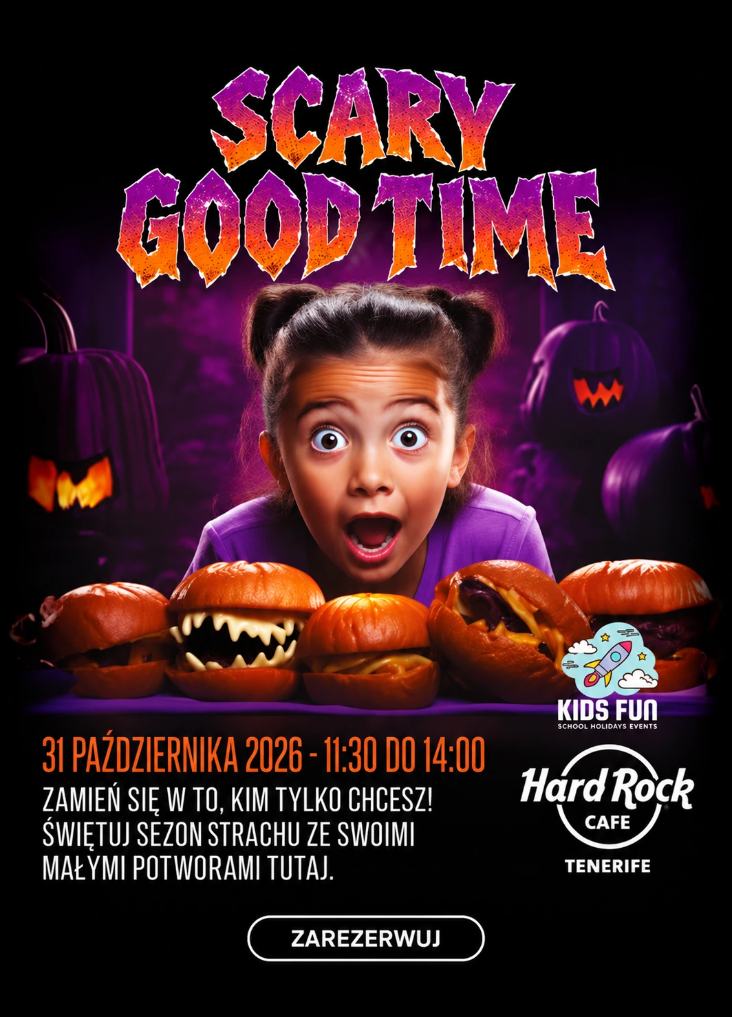 Halloween – zarezerwuj w Hard Rock Cafe Tenerife